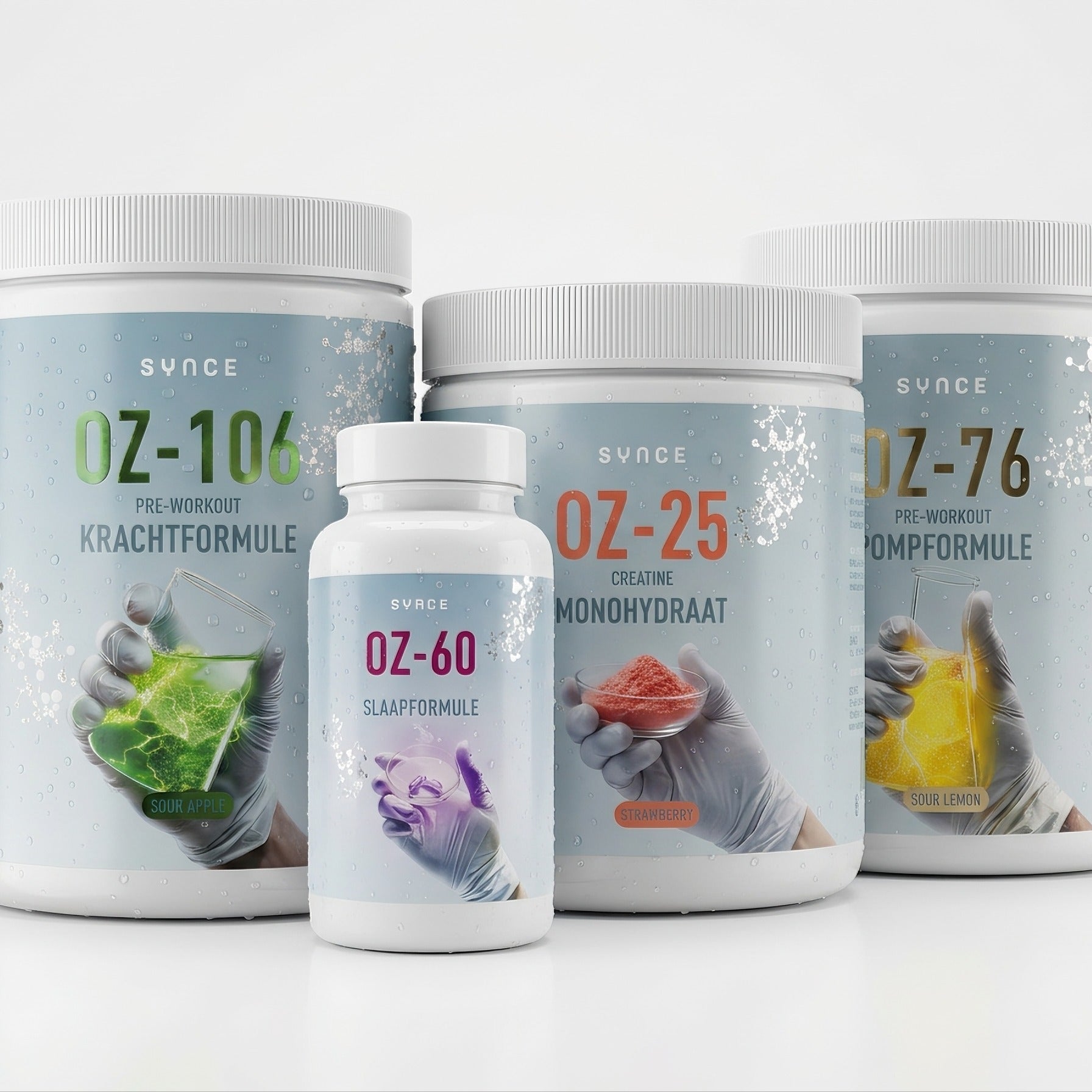 Try-out box: alle vier de SYNCE-producten
